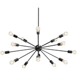 Axion Chandelier - Matte Black