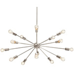 Axion Chandelier - Brushed Nickel