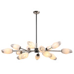 Glacier Chandelier - Polished Nickel / Crystal