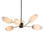 Glacier Chandelier - Louise Brass / Crystal