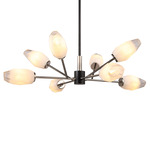 Glacier Chandelier - Polished Nickel / Crystal