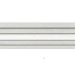 Prebent Monorail S Curve - Satin Nickel / Clear