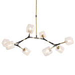 Matterhorn Chandelier - Rembrandt Brass / Clear