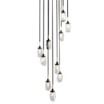 Avola Multi Light Pendant - Bernhard Bronze / Clear