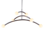 Dalia Chandelier - Bronze / White