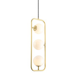 Loreto Multi Light Pendant - Brass / Opaque Gradient