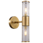 Gradara Wall Sconce - Brass / Clear