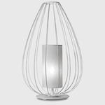 Cell Outdoor Floor / Table Lamp - White / White