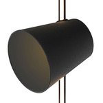 Cupido Floor Lamp Shade Accessory - Charcoal Grey Plain