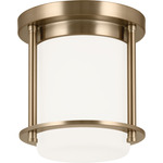 Brit 7 Inch Ceiling Light - Champagne Bronze / Opal