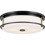 Brit Ceiling Light - Black / Opal