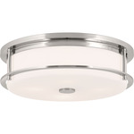 Brit Ceiling Light - Polished Nickel / Opal