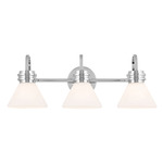 Farum Bathroom Vanity Light - Chrome / Opal