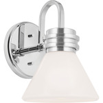 Farum Wall Sconce - Chrome / Opal