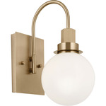 Hex Wall Sconce - Champagne Bronze / Opal