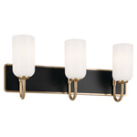 Solia Bathroom Vanity Light - Champagne Bronze / Opal