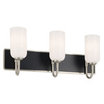 Solia Bathroom Vanity Light - Brushed Nickel / Opal