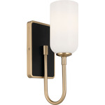 Solia Wall Sconce - Champagne Bronze / Opal