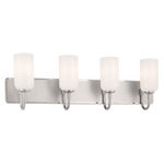 Solia Bathroom Vanity Light - Polished Nickel / Opal