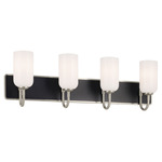 Solia Bathroom Vanity Light - Brushed Nickel / Opal