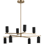 Gala Chandelier - Champagne Bronze / Black