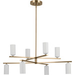 Gala Chandelier - Champagne Bronze / White