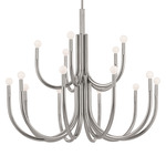 Odensa Chandelier - Polished Nickel