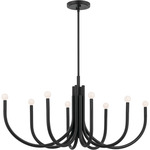 Odensa Oval Chandelier - Black