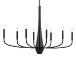 Deela Oval Chandelier - Black