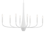 Deela Oval Chandelier - White