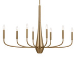 Deela Oval Chandelier - Champagne Bronze