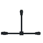 Light Channel Flexible T-Connector - Black