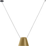 Attic Lateral Cone Pendant - Black / Gold