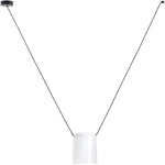 Attic Lateral Cylinder Pendant - Black / White