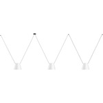 Attic Lateral Cone Pendant - Black / White