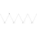 Attic Lateral Cone Pendant - Black / White
