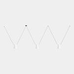 Attic Lateral Cone Pendant - Black / White