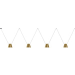Attic Lateral Cone Pendant - Black / Gold