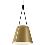 Attic Cone Pendant - Black / Gold