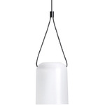 Attic Cylinder Pendant - Black / White