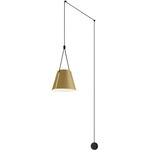 Attic Cone Wall Light - Black / Gold