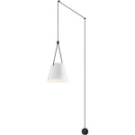 Attic Cone Wall Light - Black / White