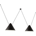 Super Attic Lateral Pendant - Black / Black