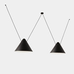Super Attic Lateral Pendant - Black / Black