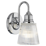 Addison Wall Sconce - Polished Chrome / Clear