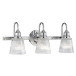 Addison Bathroom Vanity Light - Polished Chrome / Clear