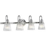 Addison Bathroom Vanity Light - Polished Chrome / Clear