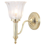 Carroll Wall Sconce - Polished Brass / Clear