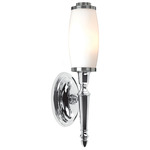 Dryden Wall Sconce - Polished Chrome / Opal