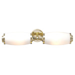 Eliot Bathroom Vanity Light - Polished Brass / Opal